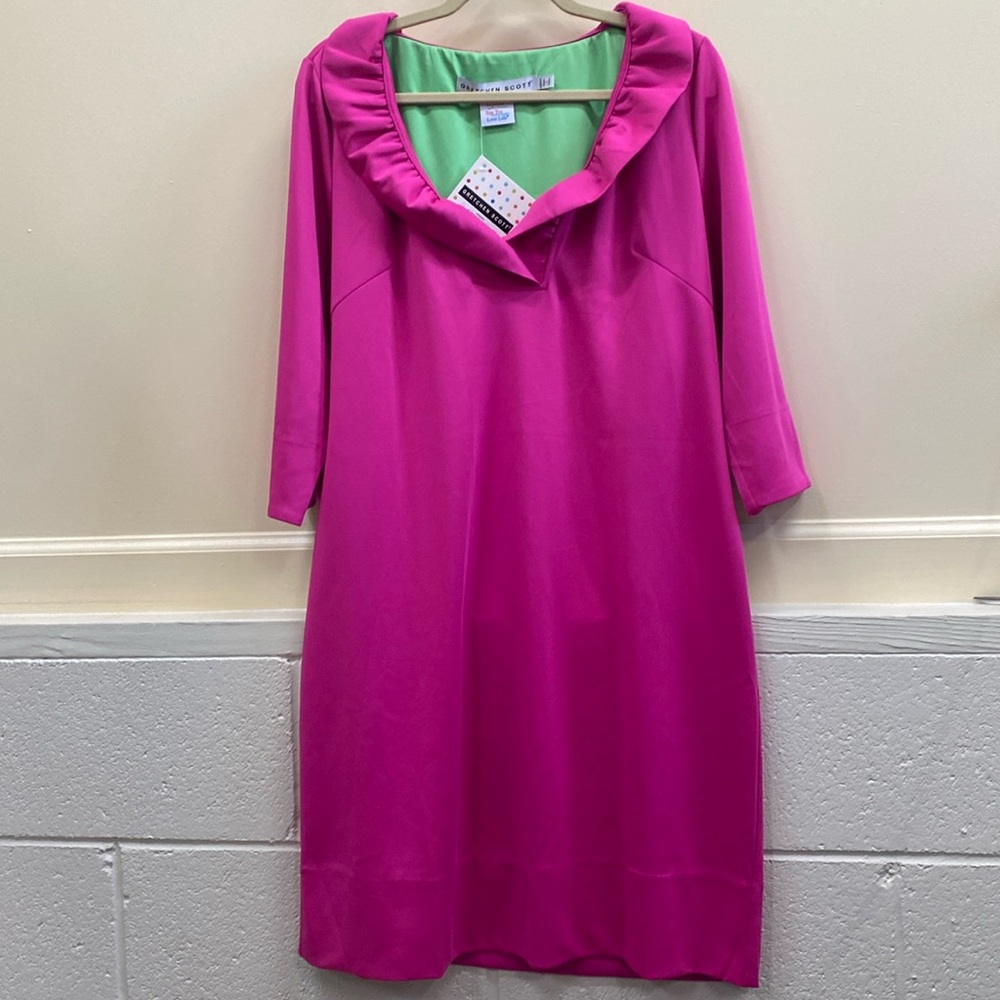 Gretchen Scott Designs Pink Midi Dress